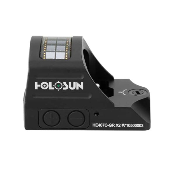 Holosun HE407C-GR X2 Green Dot / Circle Dot Reflex Sight With Solar Panel 5 Holosun HE407C-GR X2 Green Dot / Circle Dot Reflex Sight With Solar Panel