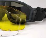 KIRO Goggle for Shooting and Tactical Environments with 3 Types of Lenses