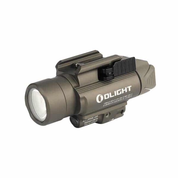 Olight Baldr Pro Lighting Tool with Green Laser & White LED for Picatinny/Glock Rail (Max Output of 1350 Lumens)