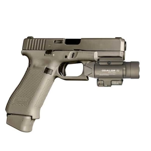 Olight Baldr Pro Lighting Tool with Green Laser & White LED for Picatinny/Glock Rail (Max Output of 1350 Lumens)
