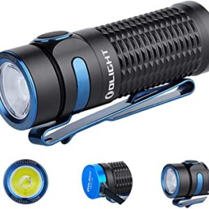 Olight Baton3 1,200 Lumens Ultra-Compact Rechargeable EDC Flashlight, Powered by Rechargeable Battery