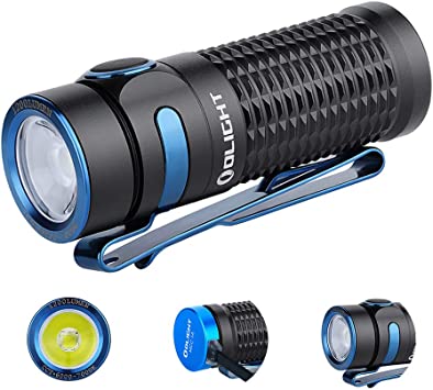 Olight Baton3 1,200 Lumens Ultra-Compact Rechargeable EDC Flashlight, Powered by Rechargeable Battery