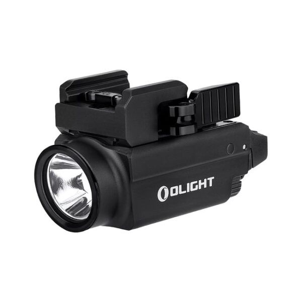 Olight Baldr S Flashlight With Adjustable Sliding Rail, Lithium Polymer Battery, White Light & Green Laser Beam
