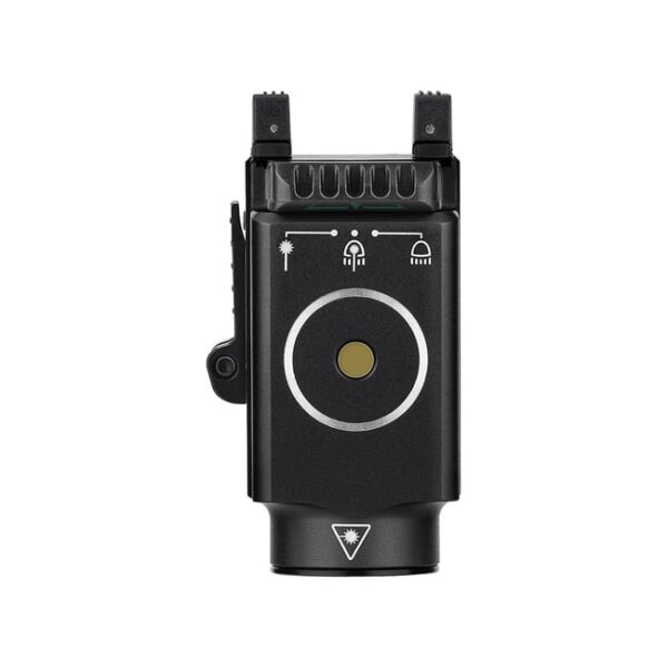 Olight Baldr S Flashlight With Adjustable Sliding Rail, Lithium Polymer Battery, White Light & Green Laser Beam