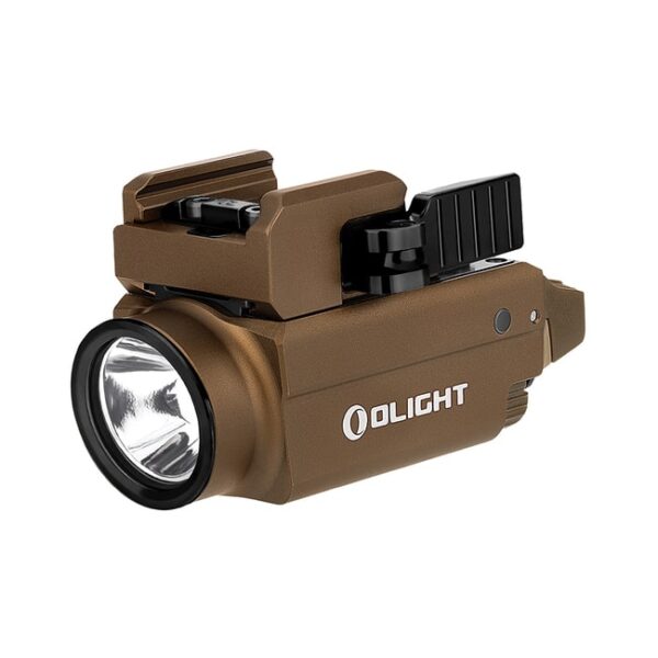 Olight Baldr S Flashlight With Adjustable Sliding Rail, Lithium Polymer Battery, White Light & Green Laser Beam