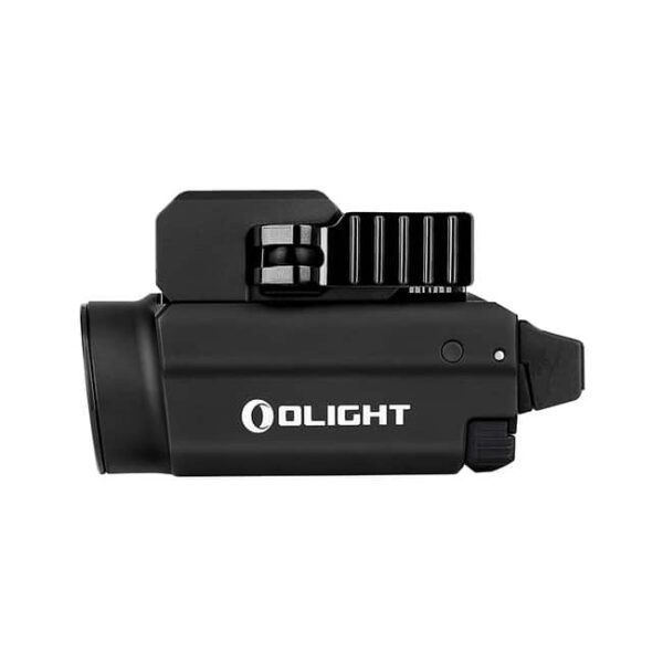 Olight Baldr S Flashlight With Adjustable Sliding Rail, Lithium Polymer Battery, White Light & Green Laser Beam