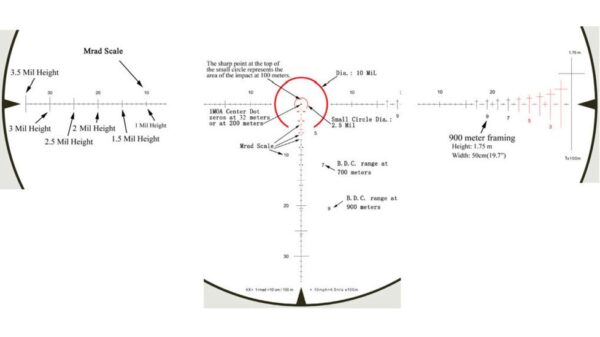 CMR-AK762 Hi Lux Close to Medium Range 1X-4X Riflescope w/ AK-762 & 300 BLK BDC Reticle 2 CMR-AK762 Hi Lux Close to Medium Range 1X-4X Riflescope w/ AK-762 & 300 BLK BDC Reticle