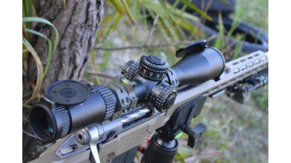 TAC-VF420X50 Hi Lux PentaLux 20X50mm First Focal Point Riflescope w/ Green or Red Illuminated CW-1 Ranging Reticle