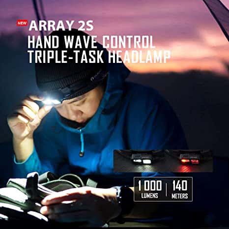 Olight Array 2S 1000 Lumens Hand Wave Control Headlamp