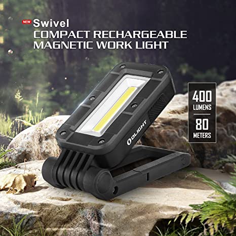Olight Swivel 400 Lumens LED Compact Rechargeable Magnetic COB Light 5 Olight Swivel 400 Lumens LED Compact Rechargeable Magnetic COB Light