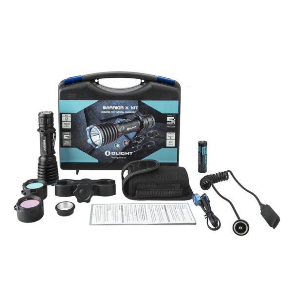 Olight Warrior X Turbo Rechargeable LED Flashlight Kit 2 Olight Warrior X Turbo Rechargeable LED Flashlight Kit