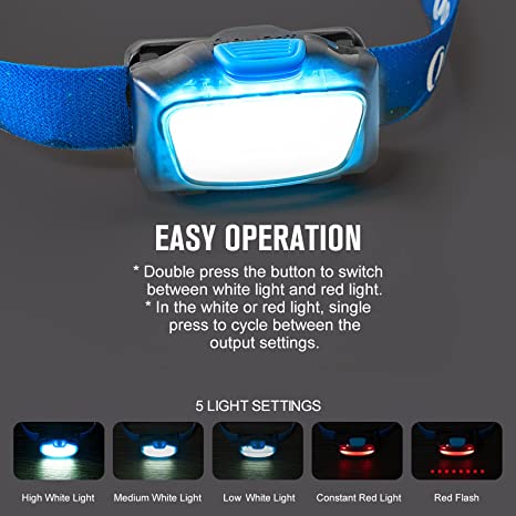 Olight H05 Lite LED Headlamp, 5 Modes Lightweight Head Lamp for Head with Adjustable Headband 9 Olight H05 Lite LED Headlamp, 5 Modes Lightweight Head Lamp for Head with Adjustable Headband