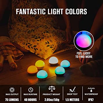 Olight Obulb MC 75 Lumens 8 Modes Multi-Color LED Night Light 4 Olight Obulb MC 75 Lumens 8 Modes Multi-Color LED Night Light