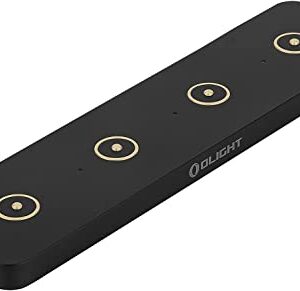 Olight Omino Extension Socket with Four Magnetic Charging Ports, Portable Magnetic Chargers for Flashlight Compatible with Most Olight Rechargeable Flashlights