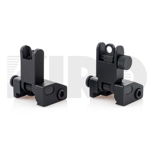 KIRO AFUS - Aluminum Front & Rear Flip-Up Backup Sights 2 KIRO AFUS - Aluminum Front & Rear Flip-Up Backup Sights