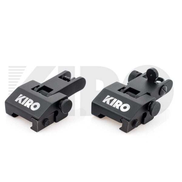 KIRO AFUS - Aluminum Front & Rear Flip-Up Backup Sights 6 KIRO AFUS - Aluminum Front & Rear Flip-Up Backup Sights