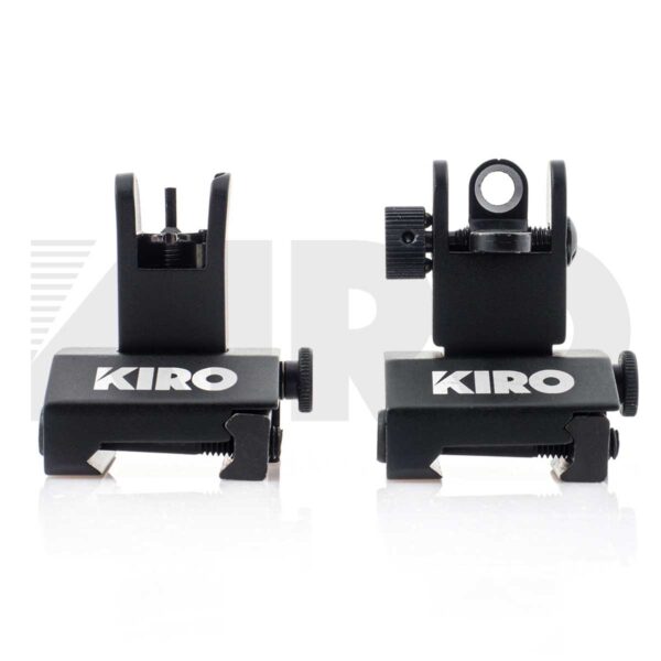 KIRO AFUS - Aluminum Front & Rear Flip-Up Backup Sights 1 KIRO AFUS - Aluminum Front & Rear Flip-Up Backup Sights