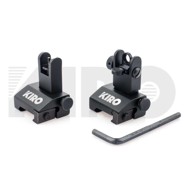 KIRO AFUS - Aluminum Front & Rear Flip-Up Backup Sights 7 KIRO AFUS - Aluminum Front & Rear Flip-Up Backup Sights