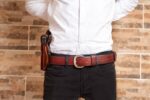 KIRO MOAB Premium Heavy Duty Handmade Leather Belt for Gun Carry