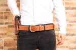 KIRO MOAB Premium Heavy Duty Handmade Leather Belt for Gun Carry