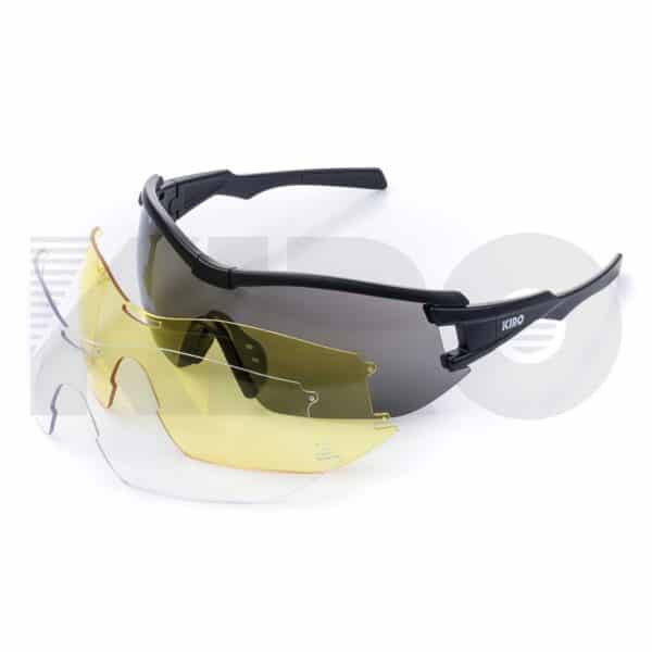 Eku X – Lightweight, Ballistic Rated Tactical Glasses with Three Interchangeable One Piece Lenses 2 Eku X – Lightweight, Ballistic Rated Tactical Glasses with Three Interchangeable One Piece Lenses