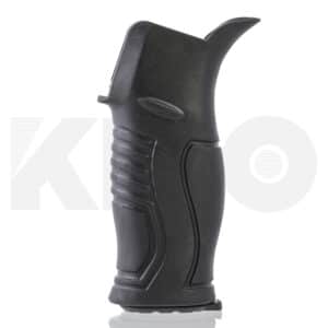 15 Degree Rubberized AR Pistol Grip with short beavertail