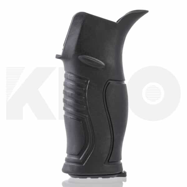 15 Degree Rubberized AR Pistol Grip with short beavertail