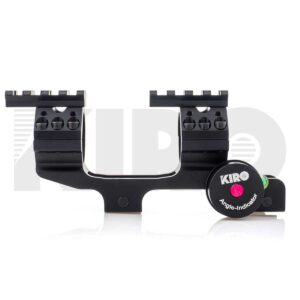KA-C301-KIRO-1-Inch-30mm-Cantilever-Scope-Mount-With-Bubble-level-and-Angle-Adapter-side-2d-rail-installed