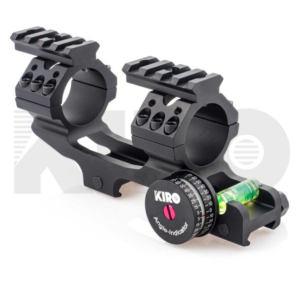 1 Inc / 30mm Cantilever Scope Mount With Bubble level and Angle Adapter